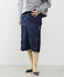 ≪撥水加工≫ミリタリーデザインサイドプリーツスカート