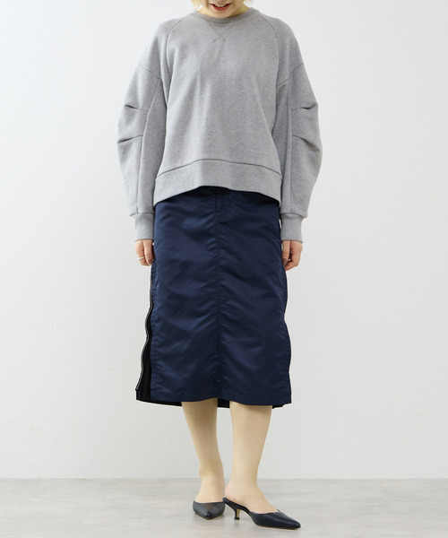 SOFFITTO(ソフィット)の「≪撥水加工≫ミリタリーデザインサイドプリーツスカート(スカート・レディース・ネイビー/カーキ・S/M)」の7枚目の写真