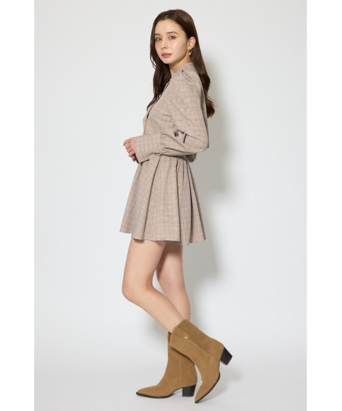 rienda（リエンダ）の「テーラードデザインミニワンピース　春服（シャツワンピース・レディース・ブラウン系その他/ライトピンク/ブルー系その他3・SMALL/MEDIUM）」の5枚目の写真