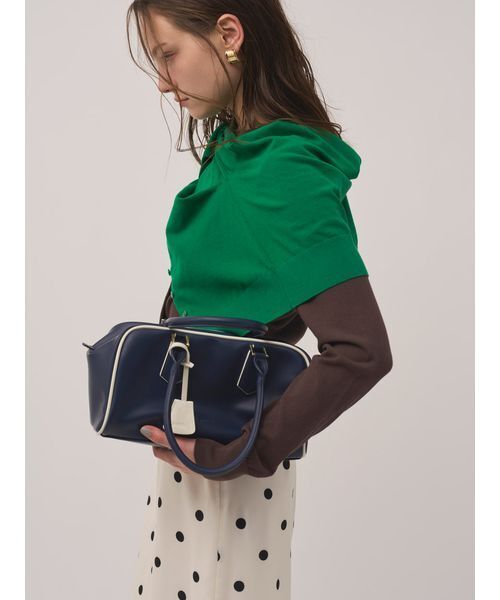 SNIDEL(スナイデル)の「ニットレイヤードプルオーバー(カーディガン/ボレロ・レディース・ネイビー/グリーン/レッド・F)」の13枚目の写真