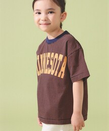 【別注】athletic wear MASON / ボーダー Tシャツ 2026SS（100～140cm）ボーダーT ロゴT ドロップショルダー ゆったり目
