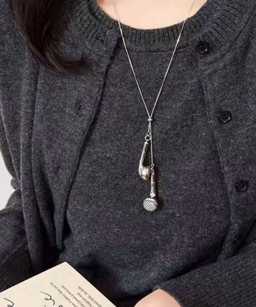 ammy.（エイミードット）の「【 ammy. / エイミードット 】 ワイヤード イヤホン モチーフ ネックレス（ネックレス・レディース・シルバー・FREE）」の3枚目の写真