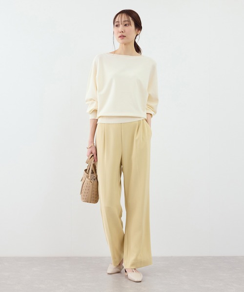 ROPE' PICNIC(ロペピクニック)の「ラメ混アイレットドルマンニット(ニット/セーター・レディース・ライトグレー/ブルー/ベージュ/キナリ・FREE)」の8枚目の写真