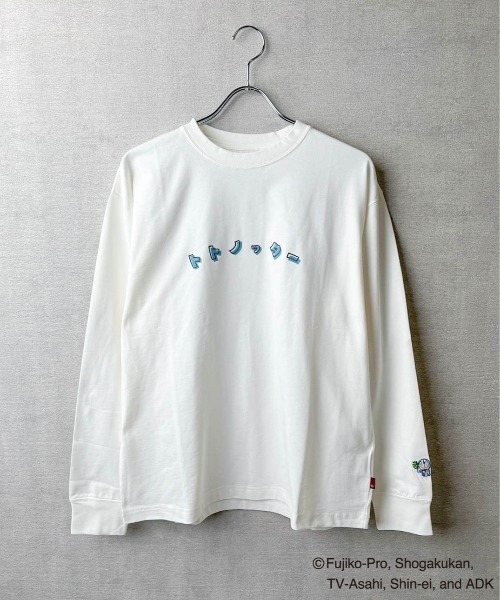 TETERA(テテラ)の「【LW】【it】【TETERA×ドラえもん】UNISEX KIDS トトノッターLST / ドラえもん刺繍(Tシャツ/カットソー・レディース・ブラック/オフホワイト・110/XL/L)」の2枚目の写真