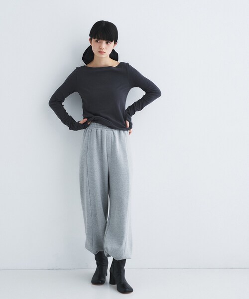 CODE A（コードエー）の「backline elastic pullover（Tシャツ/カットソー・レディース・グレー/ベビーピンク/ホワイト/スミクロ・00）」の18枚目の写真