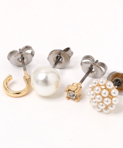 GLOBAL WORK（グローバルワーク）の「7点SETピアス/640180（ピアス（両耳用）・レディース・ホワイト/ホワイト系その他3/ホワイト系その他2・FREE）」の6枚目の写真