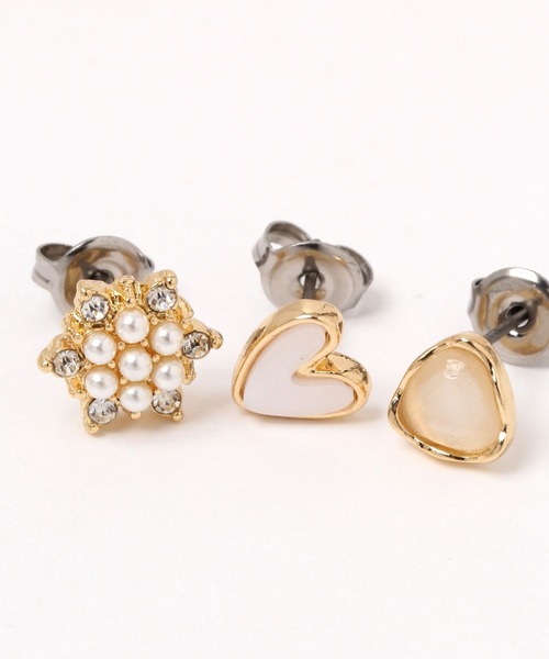 GLOBAL WORK（グローバルワーク）の「7点SETピアス/640180（ピアス（両耳用）・レディース・ホワイト/ホワイト系その他3/ホワイト系その他2・FREE）」の7枚目の写真