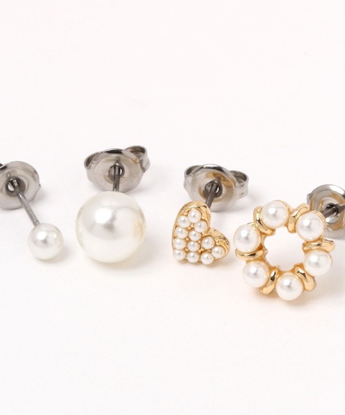 GLOBAL WORK（グローバルワーク）の「7点SETピアス/640180（ピアス（両耳用）・レディース・ホワイト/ホワイト系その他3/ホワイト系その他2・FREE）」の8枚目の写真