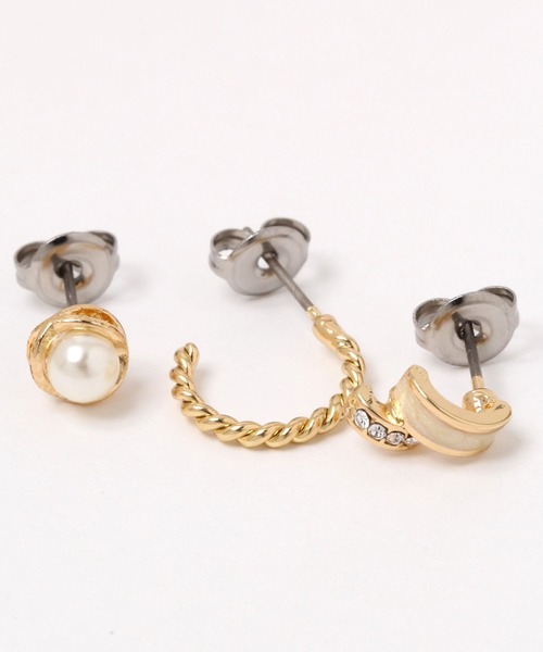 GLOBAL WORK（グローバルワーク）の「7点SETピアス/640180（ピアス（両耳用）・レディース・ホワイト/ホワイト系その他3/ホワイト系その他2・FREE）」の9枚目の写真