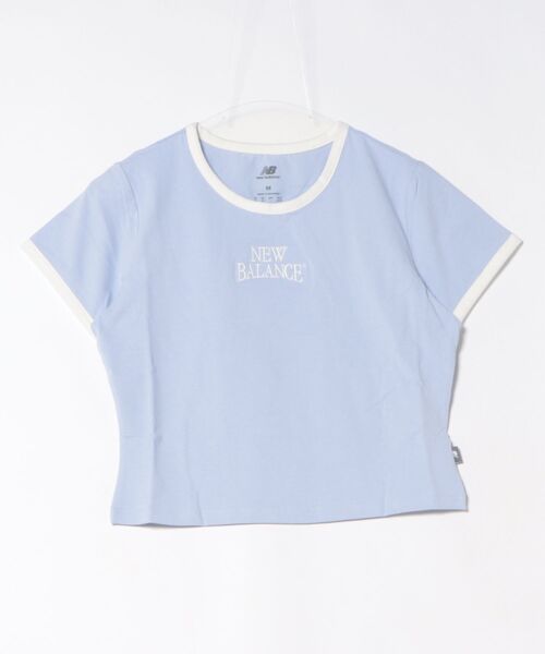 NEW BALANCE(ニューバランス)の「New Balance ニューバランス W リニアヘリテージリンガーT ショートスリーブ WT61Y33QDYK DYK(Tシャツ/カットソー・レディース・ブルー・MEDIUM/SMALL/LARGE)」の1枚目の写真