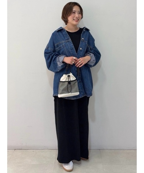 GAP（ギャップ）の「オーバーサイズ デニム シャケット（デニムジャケット・レディース・インディゴブルー・XXS/L/M/S/XS）」の9枚目の写真