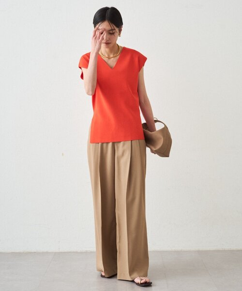 LOUNGEDRESS(ラウンジドレス)の「NEW2タックワイドパンツ(その他パンツ・レディース・ブラック/アイボリー/ピンク/ベージュ・MEDIUM/SMALL)」の14枚目の写真