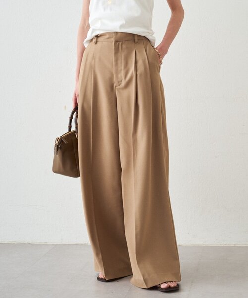 LOUNGEDRESS(ラウンジドレス)の「NEW2タックワイドパンツ(その他パンツ・レディース・ブラック/アイボリー/ピンク/ベージュ・MEDIUM/SMALL)」の17枚目の写真