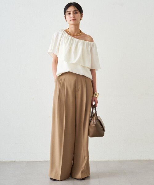 LOUNGEDRESS(ラウンジドレス)の「NEW2タックワイドパンツ(その他パンツ・レディース・ブラック/アイボリー/ピンク/ベージュ・MEDIUM/SMALL)」の20枚目の写真