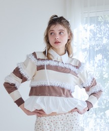 etre loin（エトルワン）の「Balloon hem rugby shirt（Tシャツ/カットソー）」