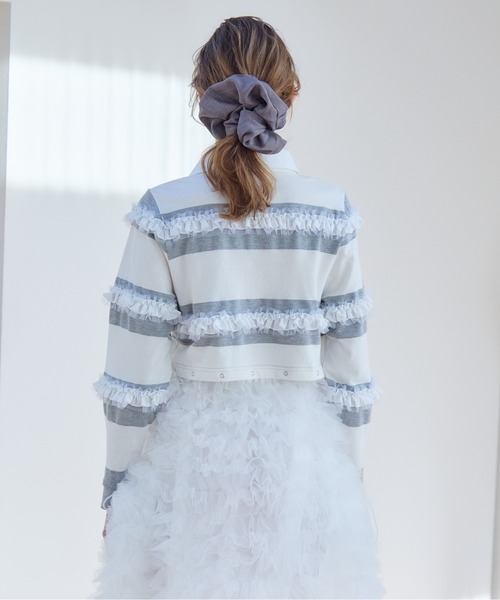 etre loin（エトルワン）の「Balloon hem rugby shirt（Tシャツ/カットソー・レディース・ブラック/モカ/グレー・M）」の17枚目の写真