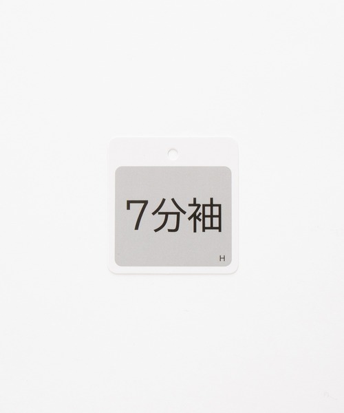 Honeys（ハニーズ）の「７分デザイン袖トップス（Tシャツ/カットソー・レディース・ネイビー/グレイッシュベージュ/ブラック/オフホワイト・L/LL/M/S）」の6枚目の写真