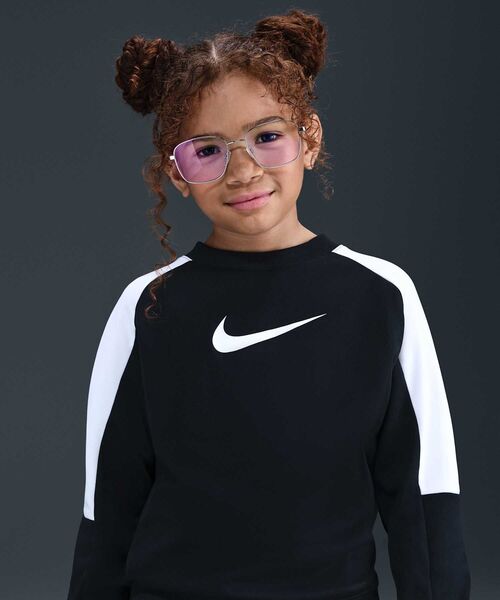 NIKE（ナイキ）の「《上下セット》ナイキ スポーツウェア ジュニア Dri-FIT トラックスーツ / Nike Sportswear Big Kids' Dri-FIT Tracksuit HQ9317-010 Black（セットアップ・キッズ・ブラック・140/130/160/150）」の2枚目の写真