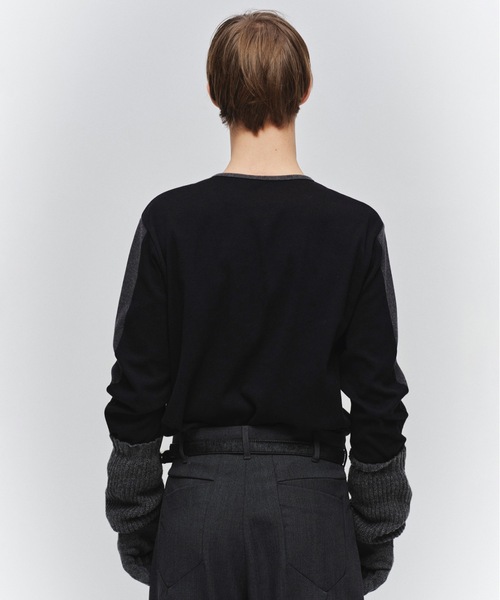 JIEDA（ジエダ）の「SWITCHING HENRY NECK L/S（Tシャツ/カットソー・メンズ・グレー系1/ブラウン系/グレー系2/ホワイト系・2/1）」の17枚目の写真