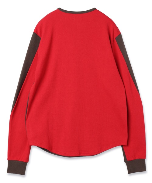 JIEDA（ジエダ）の「SWITCHING HENRY NECK L/S（Tシャツ/カットソー・メンズ・グレー系1/ブラウン系/グレー系2/ホワイト系・2/1）」の8枚目の写真