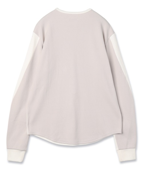 JIEDA（ジエダ）の「SWITCHING HENRY NECK L/S（Tシャツ/カットソー・メンズ・グレー系1/ブラウン系/グレー系2/ホワイト系・2/1）」の12枚目の写真