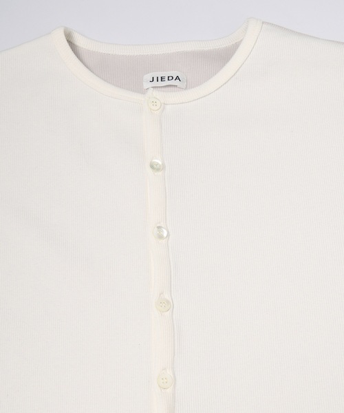JIEDA（ジエダ）の「SWITCHING HENRY NECK L/S（Tシャツ/カットソー・メンズ・グレー系1/ブラウン系/グレー系2/ホワイト系・2/1）」の13枚目の写真