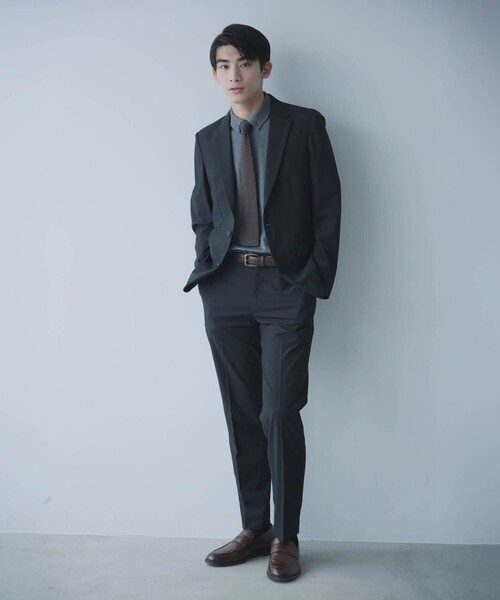 COMME CA ISM（コムサイズム）の「【セットアップ対応】2WAYストレッチ テーパードパンツ（スラックス・メンズ・ブラック/ネイビー・LARGE/MEDIUM/SMALL/X-LARGE）」の3枚目の写真