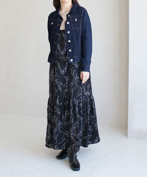 NYLAUS(ナイラス)の「【SG】ショート丈デニムジャケット Gジャン(デニムジャケット・レディース・ネイビー・M)」の8枚目の写真