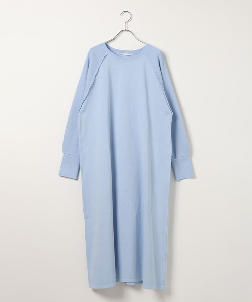 BAYFLOW（ベイフロー）の「[WEB限定]カットワンピース（ワンピース・レディース・チャコール/ベージュ/ブルー/オフホワイト・SMALL/MEDIUM）」の4枚目の写真