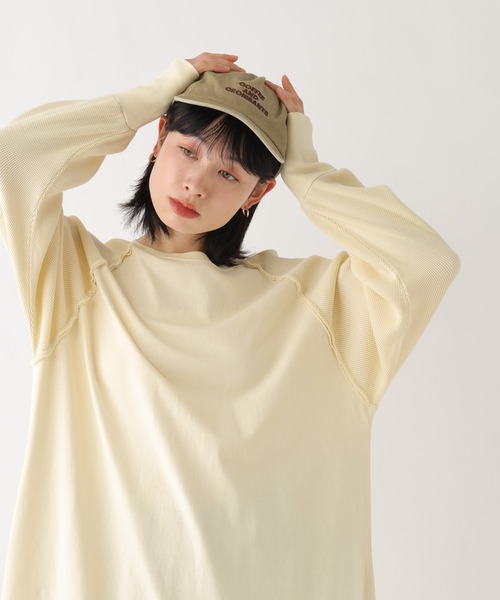 BAYFLOW（ベイフロー）の「[WEB限定]カットワンピース（ワンピース・レディース・チャコール/ベージュ/ブルー/オフホワイト・SMALL/MEDIUM）」の9枚目の写真