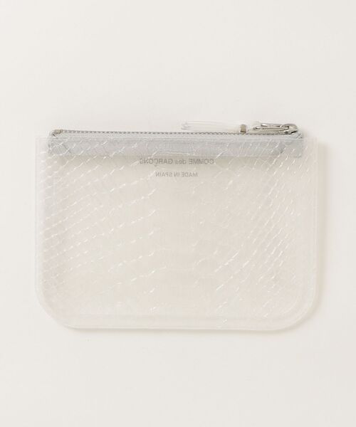 コムデギャルソンウォレット TRANSPARENT SNAKE Zipポーチ小 TRANSPARENT SNAKE】SMALL ZIP POUCH（ポーチ）｜Wallet COMME des