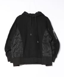 MMMM（エムエムエムエム）の「●MMMM●TC裏毛×ナイロンツイル　MA-1パーカー（MA-1）」