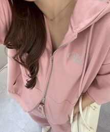 Another Branch olive des olive（アナザーブランチオリーブデオリーブ）の「【セットアップ対応】キラキラスエットZIPパーカー（パーカー）」
