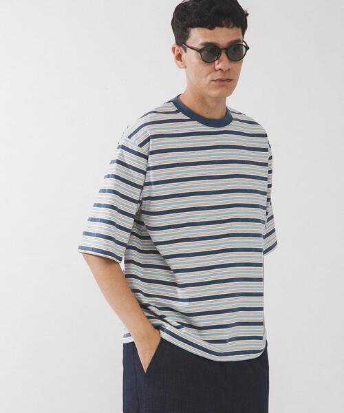 マルチボーダーショートスリーブTシャツ（Tシャツ/カットソー）｜URBAN
