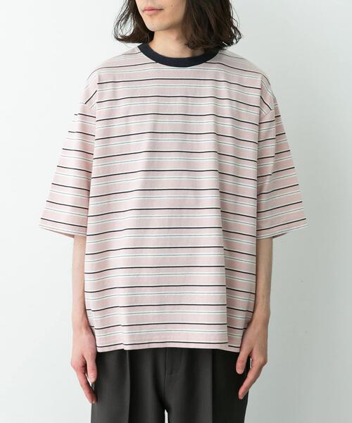 URBAN RESEARCH Sonny Label(アーバンリサーチサニーレーベル)の「マルチボーダーショートスリーブTシャツ(Tシャツ/カットソー・メンズ・ブルー系その他/グリーン系その他/ピンク系その他・MEDIUM/LARGE)」の13枚目の写真