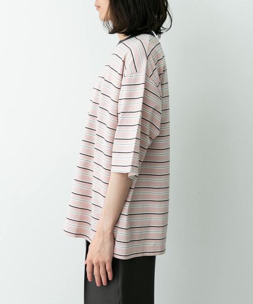 URBAN RESEARCH Sonny Label(アーバンリサーチサニーレーベル)の「マルチボーダーショートスリーブTシャツ(Tシャツ/カットソー・メンズ・ブルー系その他/グリーン系その他/ピンク系その他・MEDIUM/LARGE)」の12枚目の写真