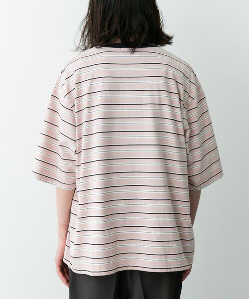 URBAN RESEARCH Sonny Label(アーバンリサーチサニーレーベル)の「マルチボーダーショートスリーブTシャツ(Tシャツ/カットソー・メンズ・ブルー系その他/グリーン系その他/ピンク系その他・MEDIUM/LARGE)」の11枚目の写真