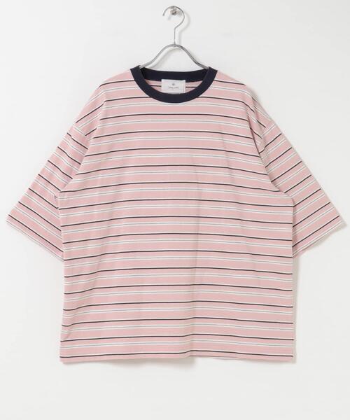 URBAN RESEARCH Sonny Label(アーバンリサーチサニーレーベル)の「マルチボーダーショートスリーブTシャツ(Tシャツ/カットソー・メンズ・ブルー系その他/グリーン系その他/ピンク系その他・MEDIUM/LARGE)」の9枚目の写真