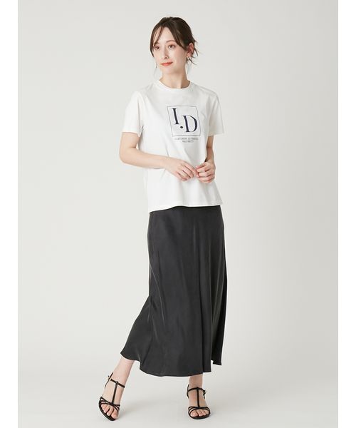 FRAY I.D(フレイアイディー)の「I.DロゴプリントTシャツ(Tシャツ/カットソー・レディース・ホワイト/ネイビー・F)」の10枚目の写真
