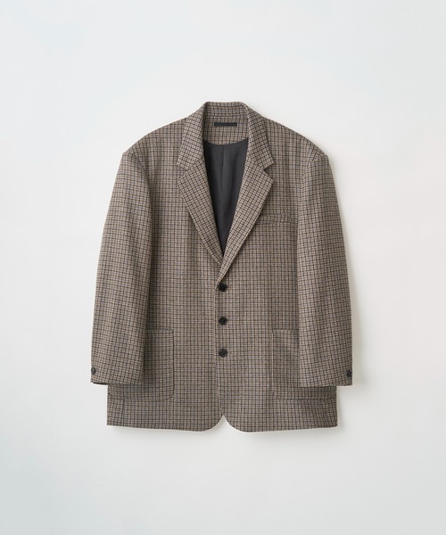 Juha（ユハ）の「OVERSIZED CHECK JACKET（テーラードジャケット 