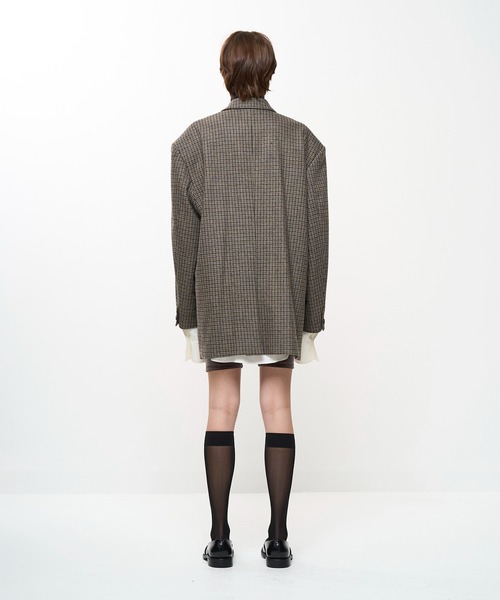 Juha（ユハ）の「OVERSIZED CHECK JACKET（テーラードジャケット