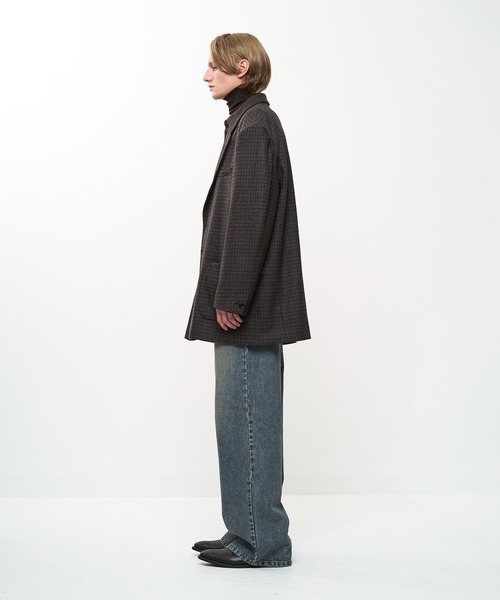 Juha（ユハ）の「OVERSIZED CHECK JACKET（テーラードジャケット