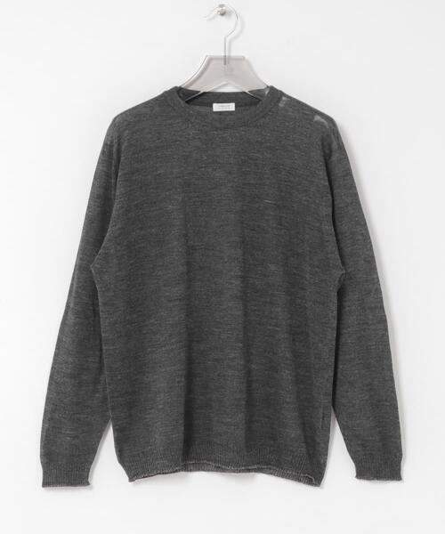 crepuscule（クレプスキュール）の「crepuscule　W/G Rametriming Pullover（ニット/セーター・メンズ・ブラック/ネイビー/グレー・1/2）」の2枚目の写真