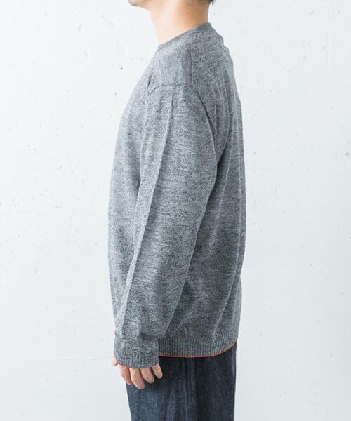 crepuscule（クレプスキュール）の「crepuscule　W/G Rametriming Pullover（ニット/セーター・メンズ・ブラック/ネイビー/グレー・1/2）」の15枚目の写真
