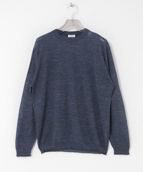 crepuscule（クレプスキュール）の「crepuscule　W/G Rametriming Pullover（ニット/セーター・メンズ・ブラック/ネイビー/グレー・1/2）」の7枚目の写真