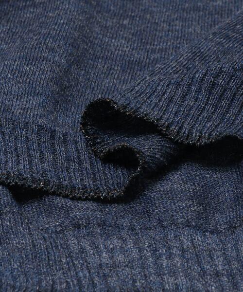 crepuscule（クレプスキュール）の「crepuscule　W/G Rametriming Pullover（ニット/セーター・メンズ・ブラック/ネイビー/グレー・1/2）」の9枚目の写真