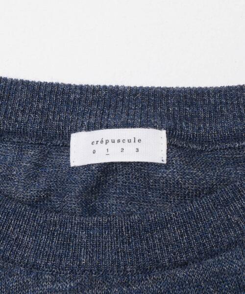 crepuscule（クレプスキュール）の「crepuscule　W/G Rametriming Pullover（ニット/セーター・メンズ・ブラック/ネイビー/グレー・1/2）」の10枚目の写真
