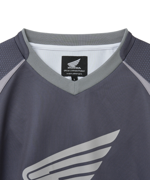 PHYPS MOTORCYCLE(フィップスモーターサイクル)の「Motorcycle Jersey Long Sleeve Navy(Tシャツ/カットソー・レディース・その他・LARGE/MEDIUM/SMALL/X-LARGE)」の3枚目の写真