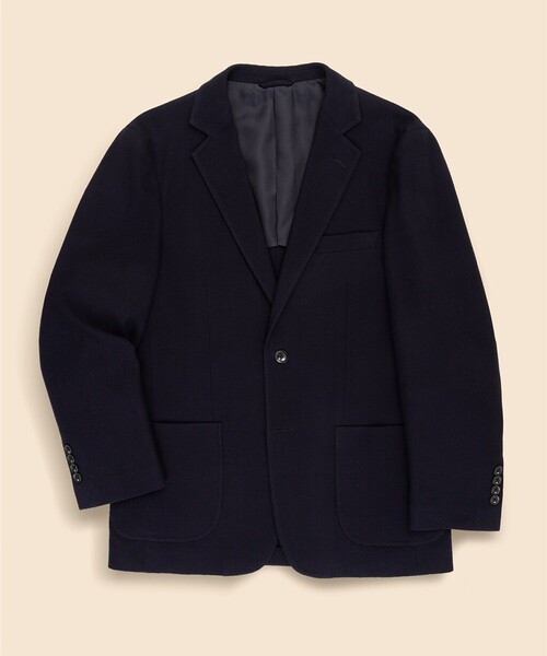 BROOKS BROTHERS(ブルックスブラザーズ)の「コットン ニット テキスチャード シングル2釦ジャケット Classic(テーラードジャケット・メンズ・ネイビー・LARGE/SMALL)」の1枚目の写真