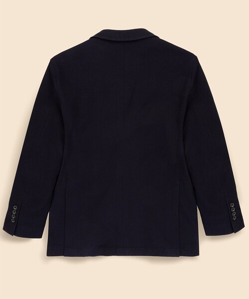 BROOKS BROTHERS(ブルックスブラザーズ)の「コットン ニット テキスチャード シングル2釦ジャケット Classic(テーラードジャケット・メンズ・ネイビー・LARGE/SMALL)」の2枚目の写真